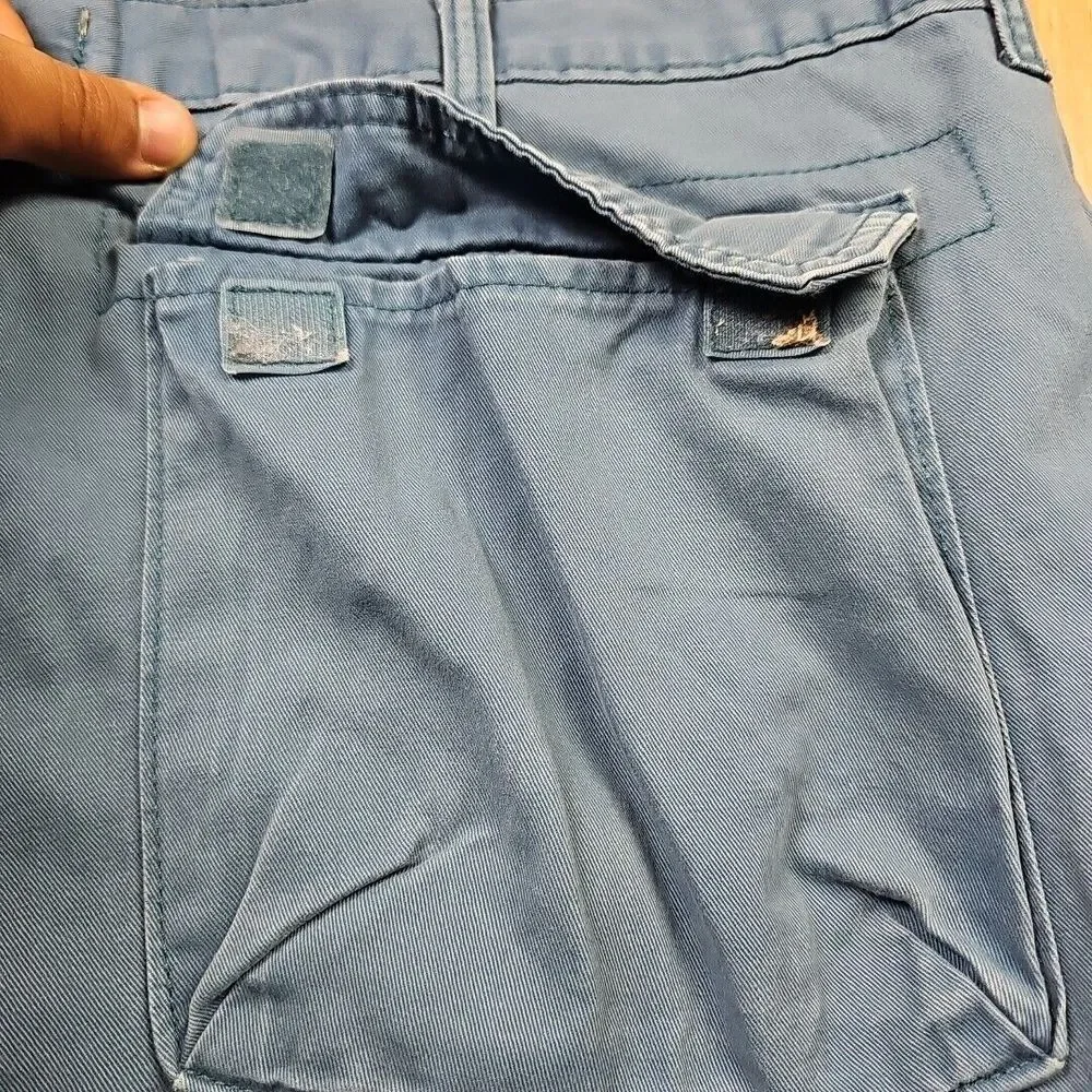 Wrangler Shorts Mens‎ 40  Blue Cargo Pockets Outdoor Hiking canvas Hiking